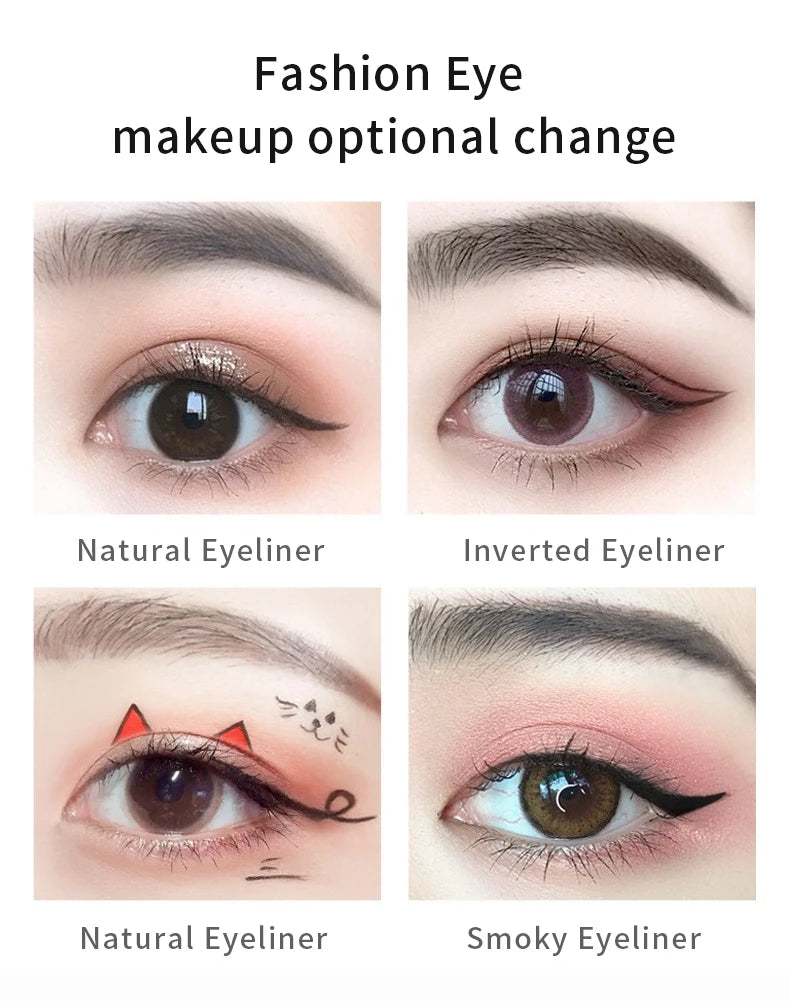Eye Make-up Eyeliner Liquide Longue Durée Imperméable Non-décolorant Outils de Maquillage Beauté Séchage Rapide Eyeliner Anti-halo