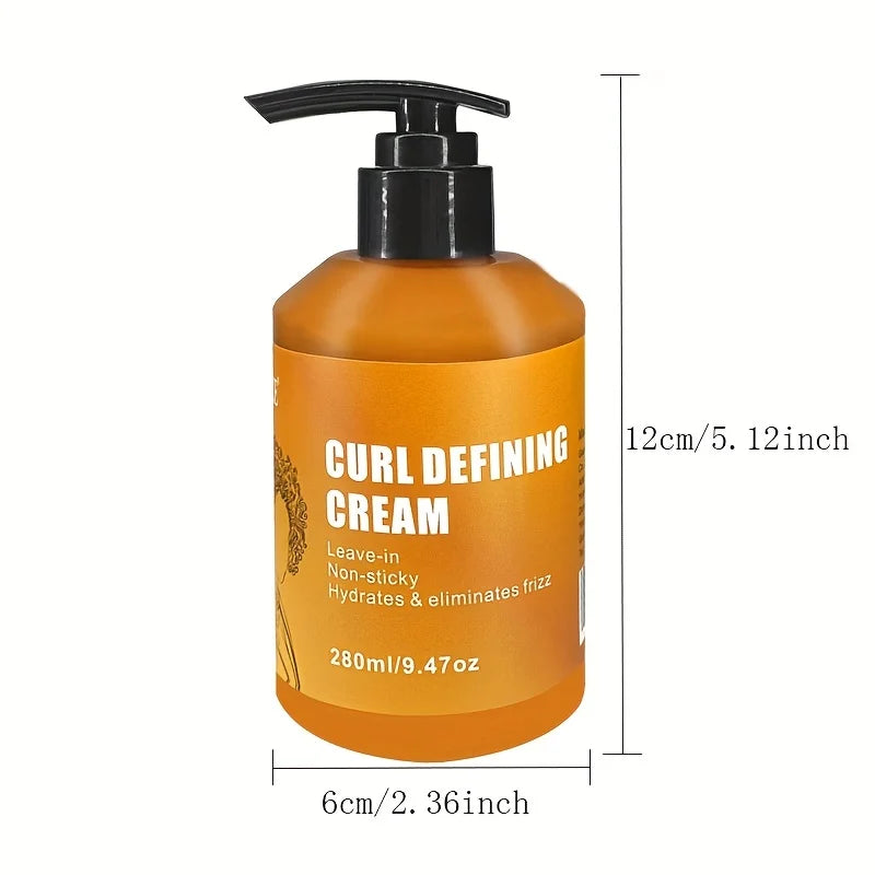 CRÈME DÉFINISSANTE BOUCLES à l'huile d'argan pour cheveux ondulés et bouclés hydratante et revitalisante en profondeur pour brillance et rebond
