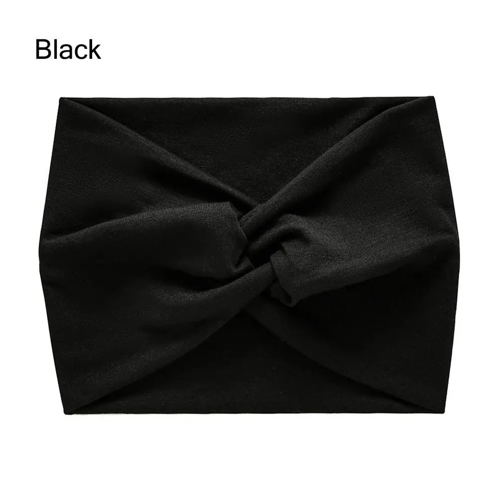 Bandeau Turban de Sport, Torsadé, Très Large et Épais pour Femmes