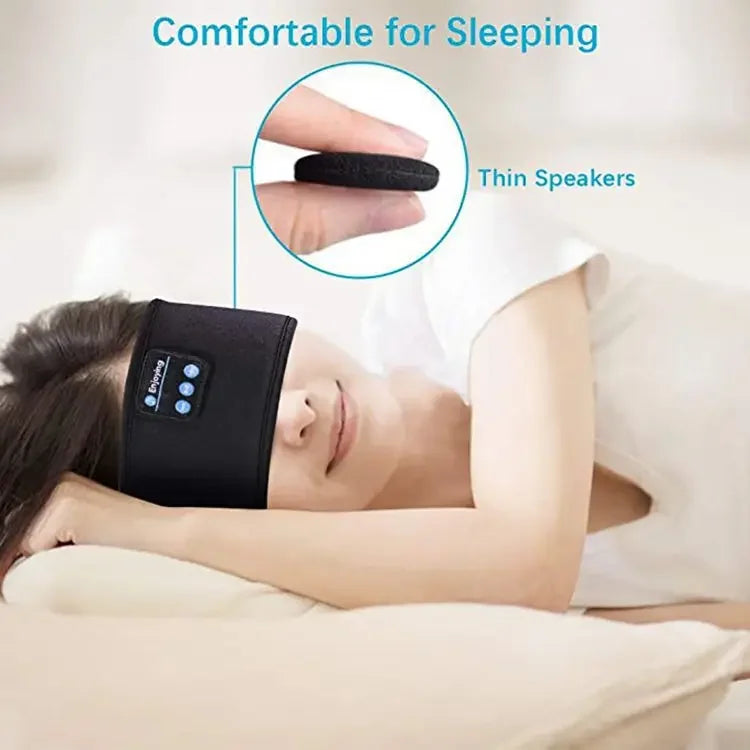 Bluetooth Eye Mask for Sleeping Headphones Sports Headband Thin Soft Elastic Comfortable Wireless Music Earphones