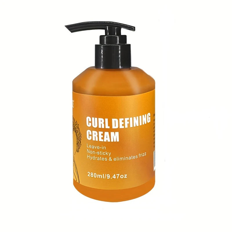 CRÈME DÉFINISSANTE BOUCLES à l'huile d'argan pour cheveux ondulés et bouclés hydratante et revitalisante en profondeur pour brillance et rebond